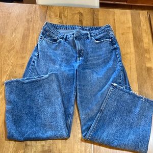Old Navy High waist, wide leg jeans.